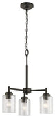 Mini Chandelier 3-Light, Olde Bronze