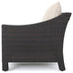 GDF Studio 6-Piece Caspian Outdoor Wicker Sectional Sofa Set With Cushions, Brow