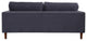 Frederick Modern Contemporary Velvet Loveseat, Gray