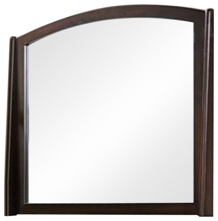 Benzara BM171364 Contemporary Appeal Mirror, Varnish Oak