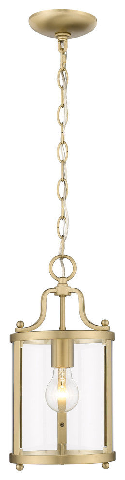 Golden Lighting 1157-M1L Payton 7"W Mini Pendant - Brushed Champagne Bronze