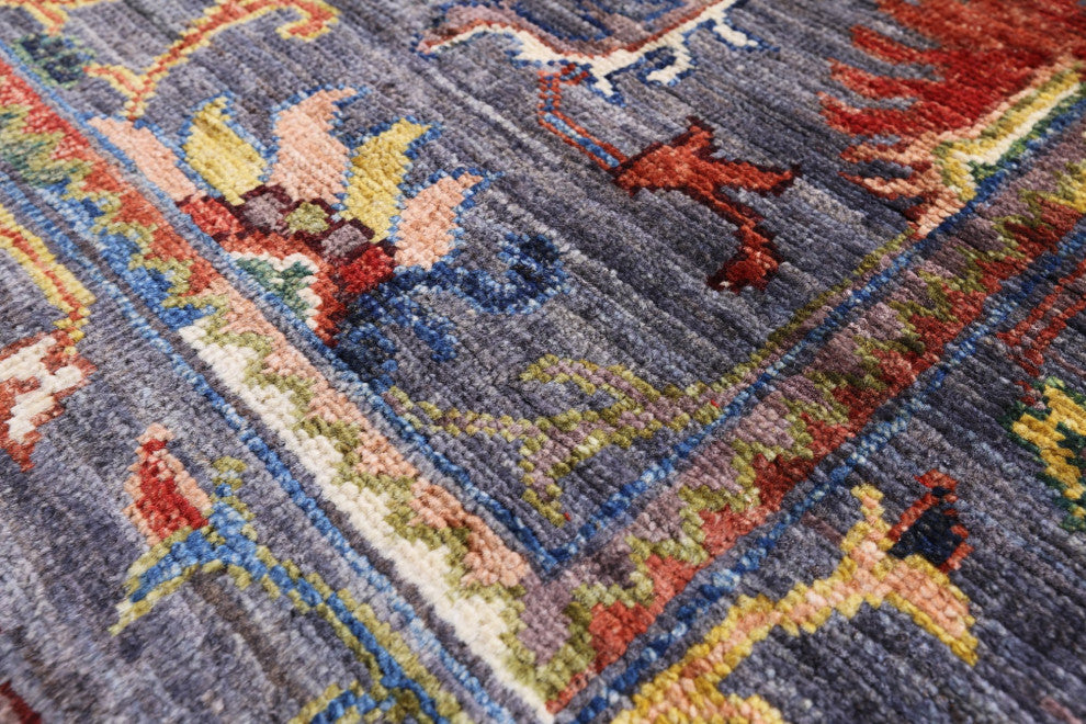 2' 8" X 10' 3" Runner Persian Tabriz Hand-Knotted Rug - Q12163