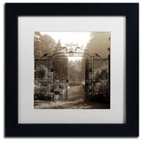 Alan Blaustein 'Hampton Gates III' Art, Black Frame, White Mat, 11x11