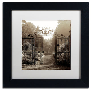 Alan Blaustein 'Hampton Gates III' Art, Black Frame, White Mat, 11x11
