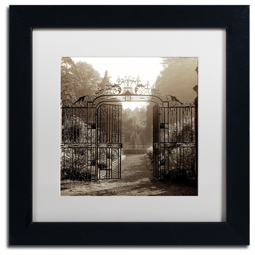 Alan Blaustein 'Hampton Gates III' Art, Black Frame, White Mat, 11x11