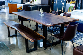 Modrest Taylor Modern Live Edge Wood Dining Bench