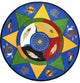Spirit of Truth 7'7" Round Area Rug, Color Multi