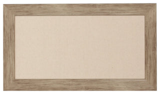 Beatrice Rustic Brown Framed Fabric Pinboard