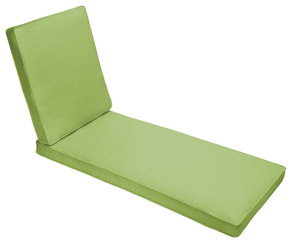 Mozaic Home Apple Green Outdoor/Indoor Chaise Lounge Cushion, 78"x21"x3"