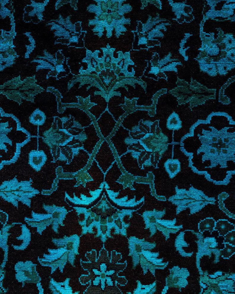 Overdyed, One-of-a-Kind Hand-Knotted Area Rug Red, 3'1"x5'1"