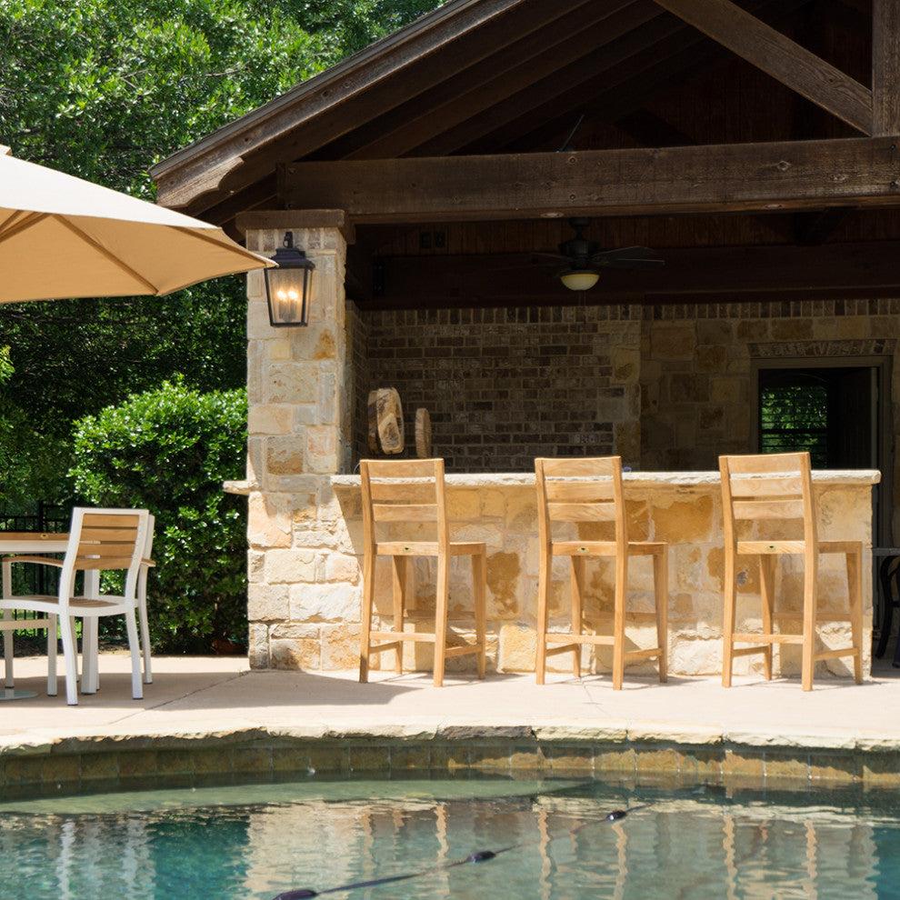 Catalina Teak Outdoor Bar Chair