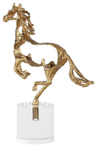 Uttermost Gallop Gold Sculpture