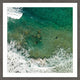 "Surf Crash" Framed Painting Print, 12"x12"