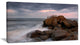 "The Fantasy Island With Large Rocks" Contemporary Seascape Art Canvas, 40"x20"