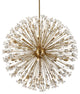 Victor 50" Crystal Starburst Round Pendant, Gold