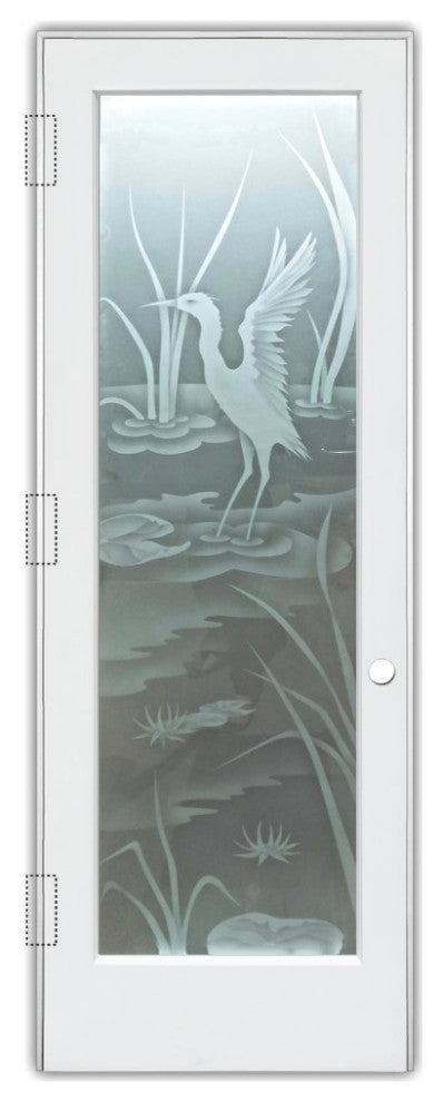 Interior Prehung Door or Interior Slab Door - Cranes A - Primed - 24" x 80"...