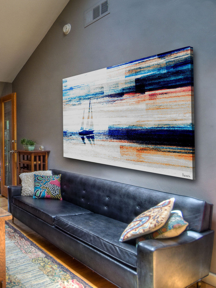 "Aegean Sea" Fine Art Canvas Print, 18"x12"