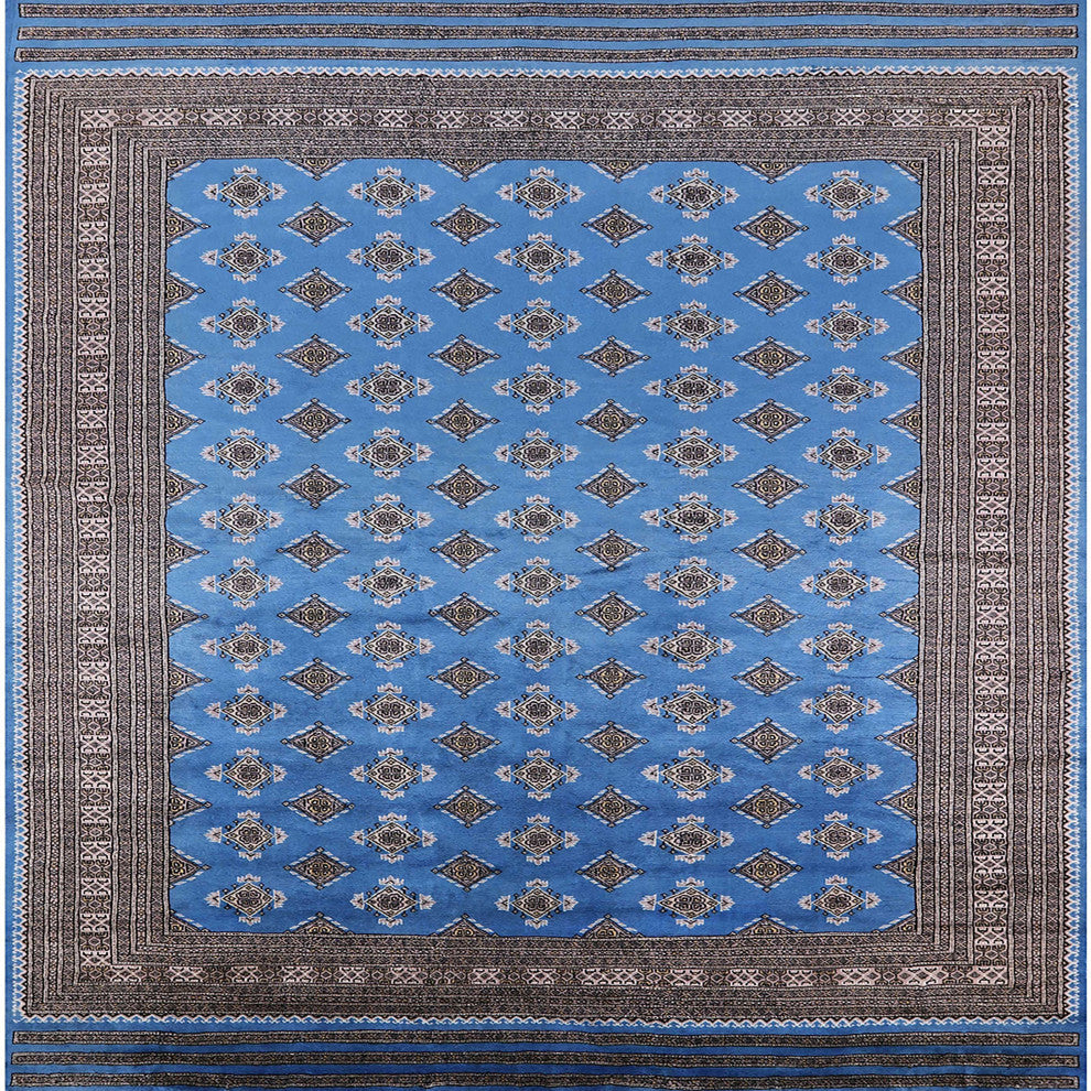 Ahgly Company Indoor Square Mid-Century Modern Area Rugs, 7' Square