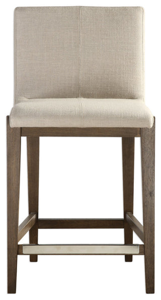 Uttermost Klemens Linen Counter Stool