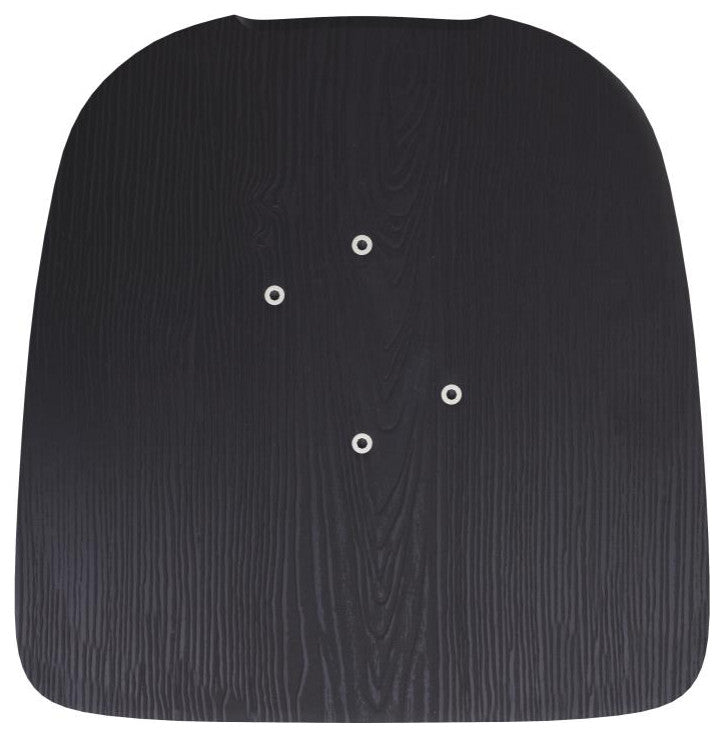 Perry Poly Resin Wood Square Seat w/Rounded Edges for Metal Barstools-Set of 4,