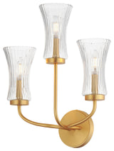 Maxim 16153CR Camelot 3 Light 19" Tall Wall Sconce - Natural Aged Brass