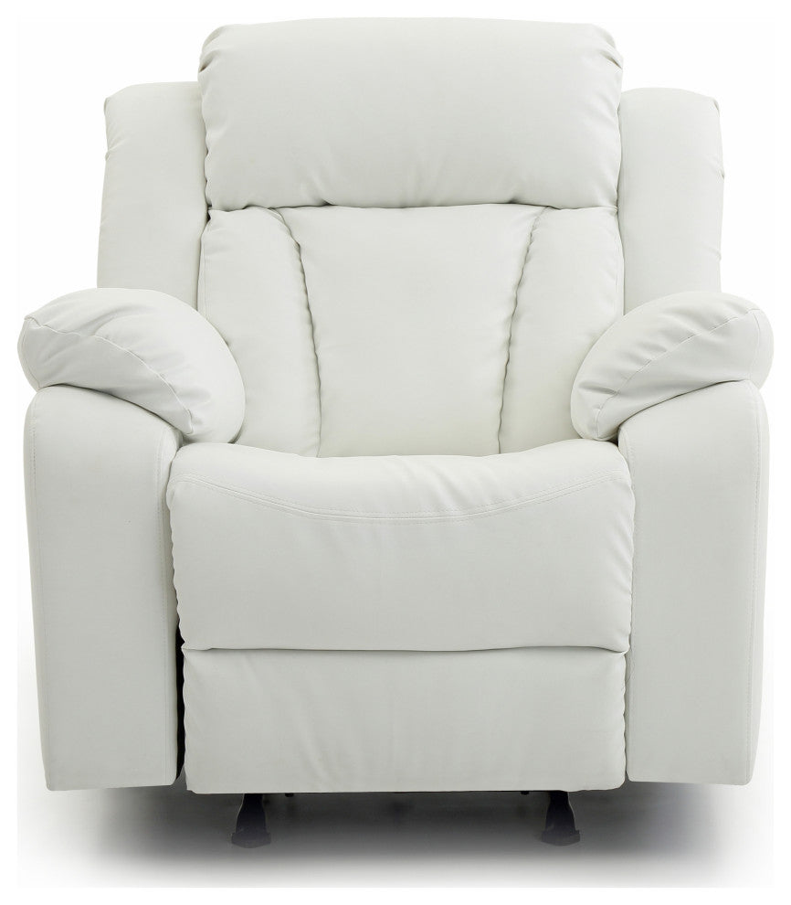 Springfield Rocker Recliner, White
