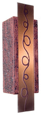 Squiggle Wall Sconce, Plum Jam and Amethyst, Bulb Type: E12