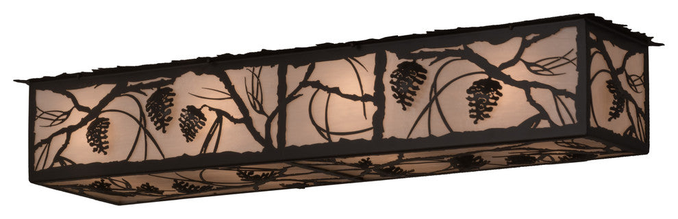 50 Long Whispering Pines Oblong Flushmount