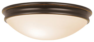 Access Lighting 20726LEDDLP Atom 3 Light 14"W LED Flush Mount - Oil Rubbed