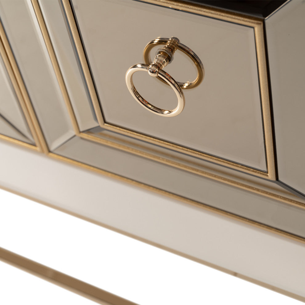 Madison Console, Glistening Gold