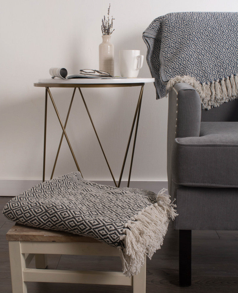 DII Mineral Double Diamond Throw