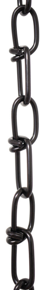 Stainless Steel Double Loop Utility Chain, 3', Black, U45