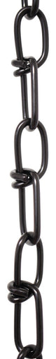Stainless Steel Double Loop Utility Chain, 3', Black, U45