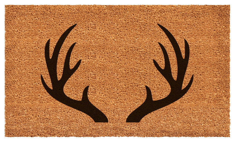 Calloway Mills Antler Monogram Doormat, 24"x48", Letter NP