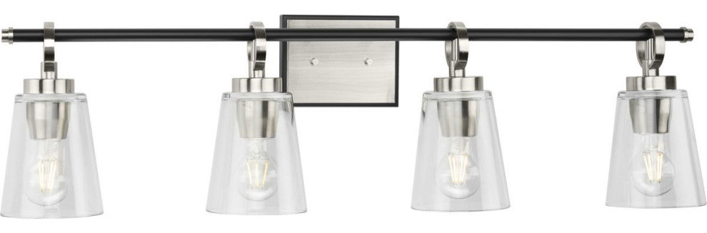 Cassell Collection Bath and Vanity Light, Brushed Nickel