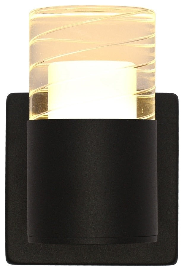 AALOK 1 Light LED In/Out Door Wall Sconce 3000K Warm White 7inches Tall