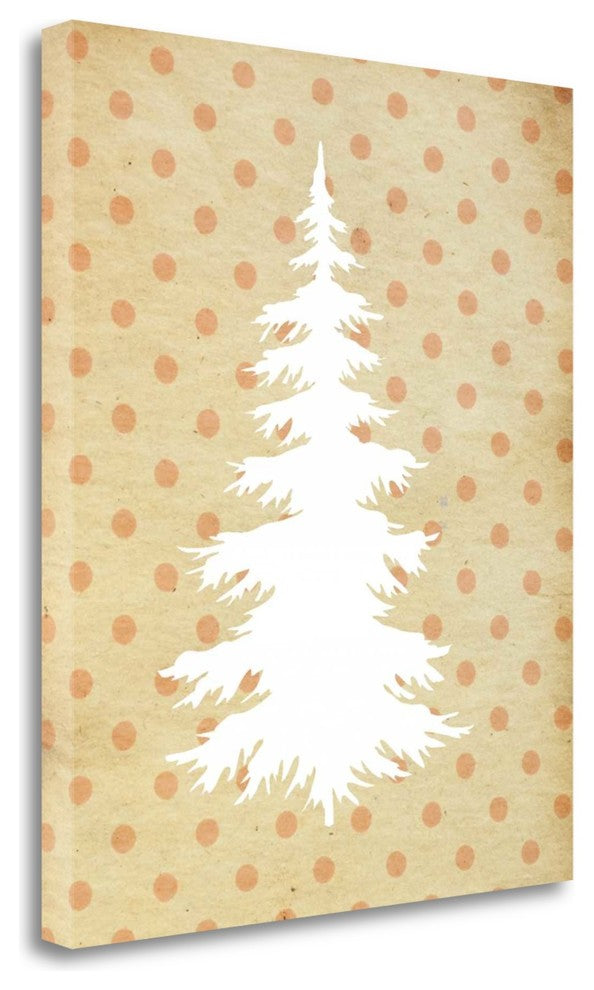 "White Christmas Tree" By Tara Moss, Giclee Print on Gallery Wrap Canvas