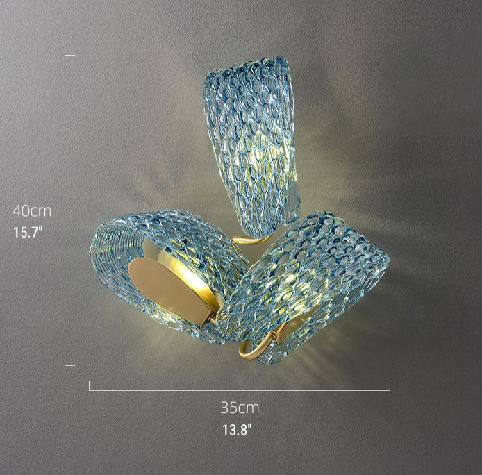 Creative Crystal Wall Lamp in Nordic Style for Living Room, Bedroom, 3 Lights