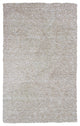 HomeRoots 8'x10' Ivory Heather Hand Woven Indoor Shag Area Rug