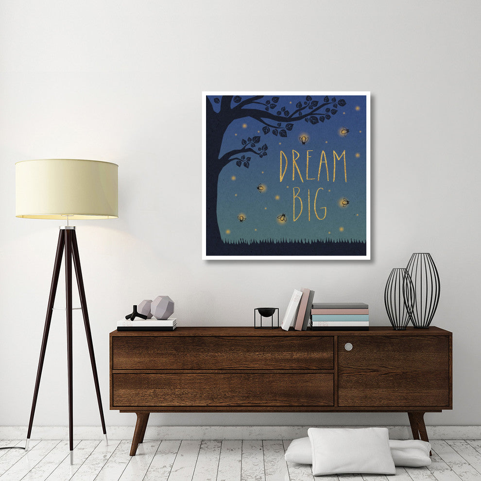 "Twilight Fireflies I" Digital Paper Print by Laura Marshall, 42"x42"