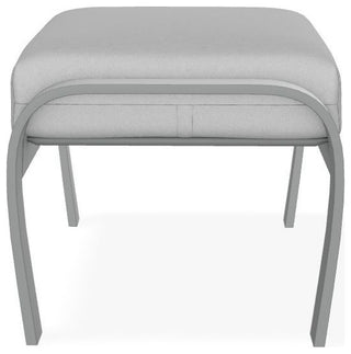 Belle Isle Cushion Outdoor Ottoman, Dazzle/Graphite