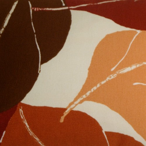 Pillow Decor - Autumn Leaves 20 x 20 Red Throw Pillow