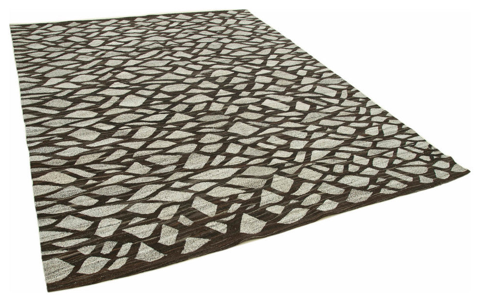 Rug N Carpet - Hand-knotted Turkish 8' 1'' x 10' 1'' Unique Wool Kilim Rug