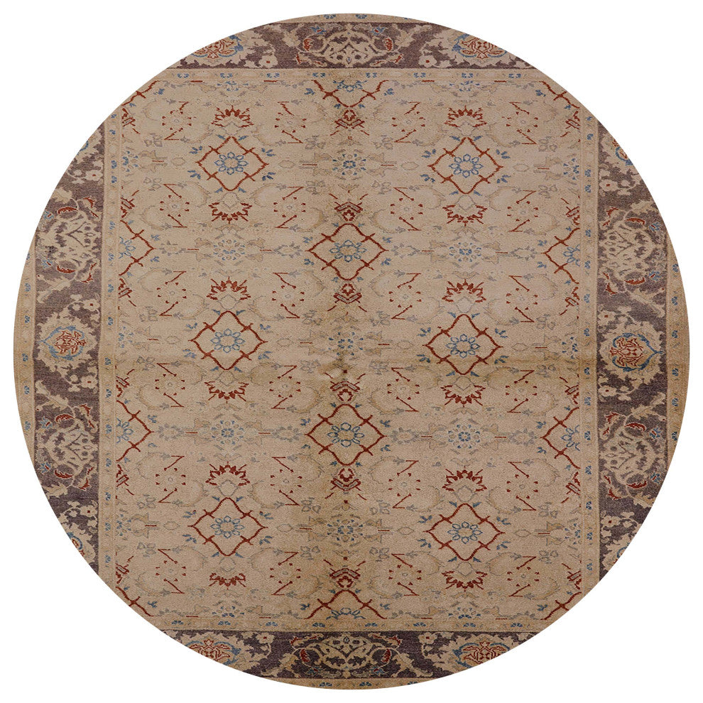Ahgly Company Indoor Round Mid-Century Modern Area Rugs, 5' Round