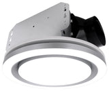 Bathroom Exhaust Fan with Light 90 CFM 1.5 Sones Dimmable Light & Night Light, Silver