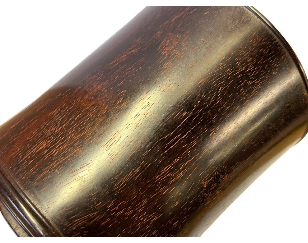 Chinese Zitan Wood Natural Pattern Brush Pen Holder/Brush Pot Hws2544