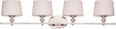 Maxim Lighting Rondo 4-Light Bath Vanity Polished Nickel - 12764WTPN