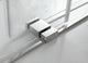 Coraline 44"-48"x76" Frameless Sliding Shower Door With Frosted Glass, Chrome
