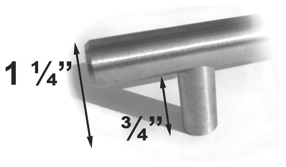 Celeste Bar Pull Cabinet Handle Brushed Nickel , Gold Champagne, 19"x24"