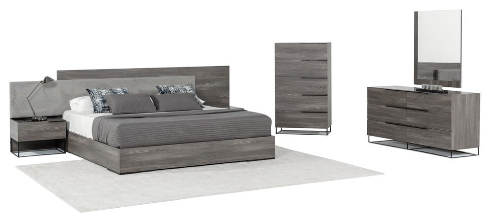 Nova Domus Enzo Italian Modern Gray Walnut Chest